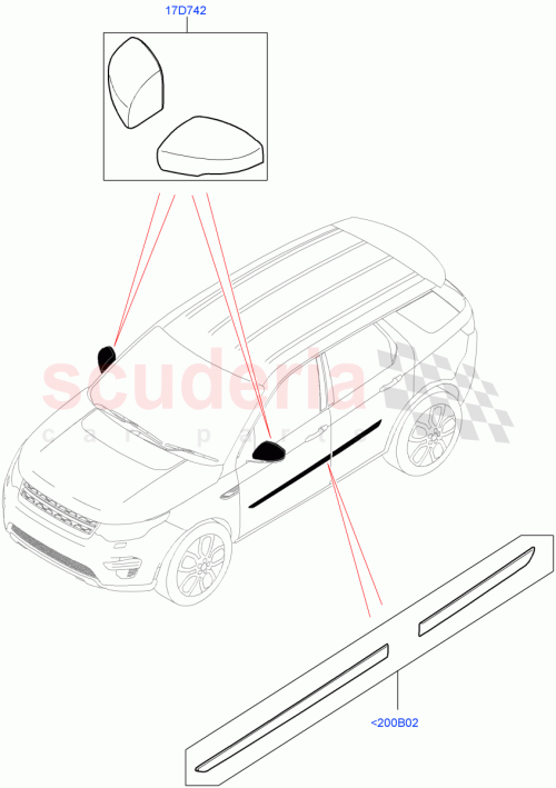 Part Diagram for Land Rover VPLCP0281