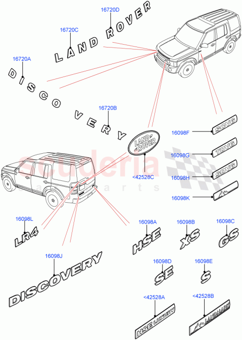 Part Diagram for Land Rover LR051562