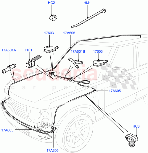 Part Diagram for Land Rover YYC000080