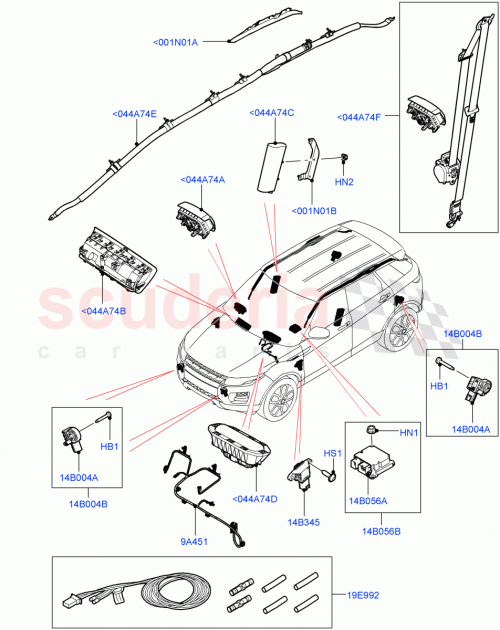Part Diagram for Land Rover LR026027