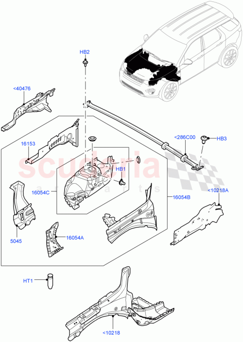 Part Diagram for Land Rover LR080234