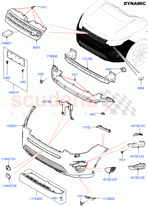 Part Diagram for Land Rover LR106001