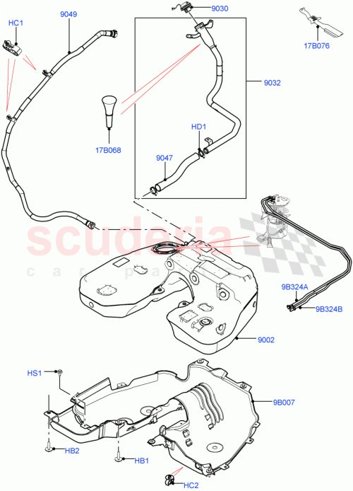 Part Diagram for Land Rover LR124690