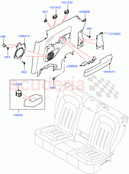 Part Diagram for Land Rover LR131427