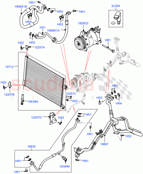 Part Diagram for Land Rover LR091468