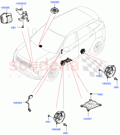 Part Diagram for Land Rover LR144448