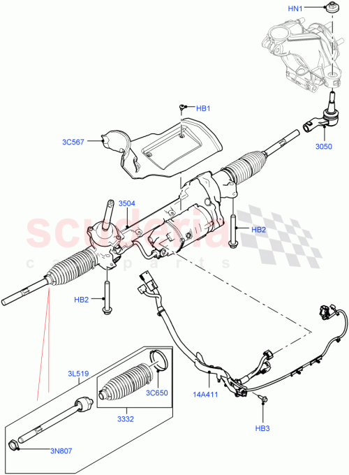 Part Diagram for Land Rover LR128495