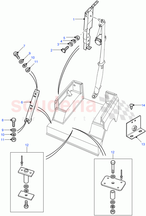Part Diagram for Land Rover RTC6065