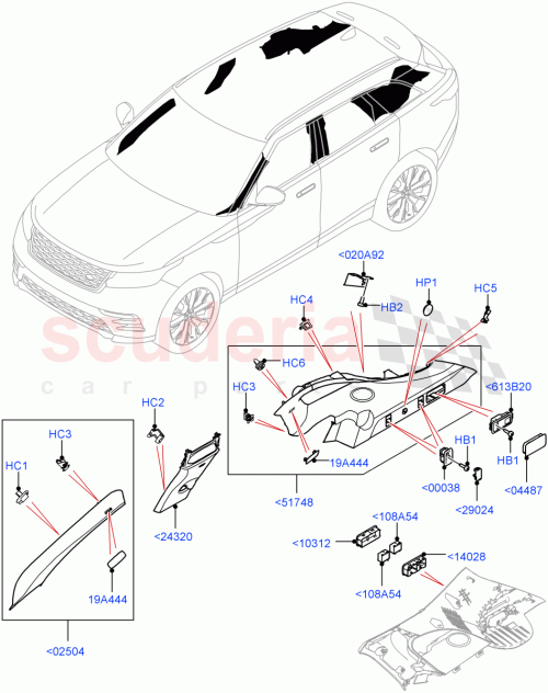 Part Diagram for Land Rover LR090741