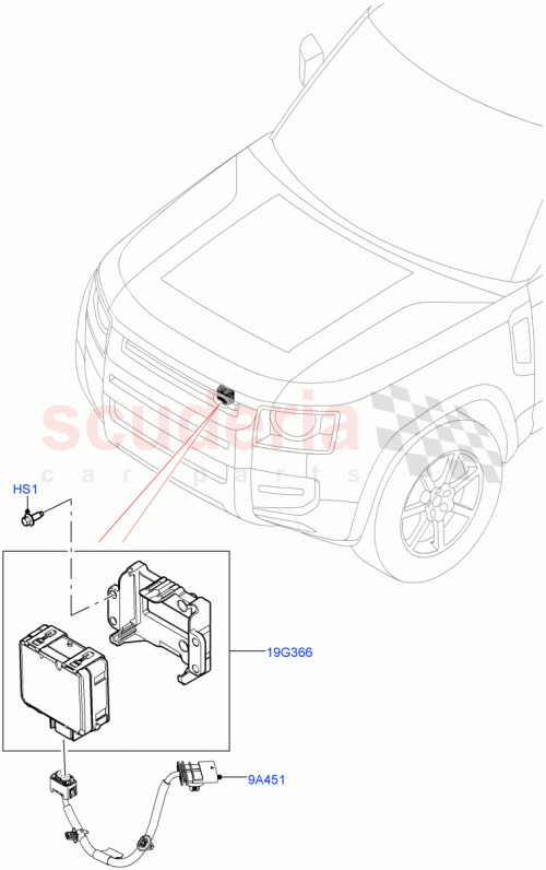 Part Diagram for Land Rover LR136307