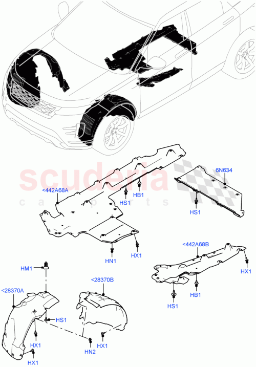 Part Diagram for Land Rover LR155557