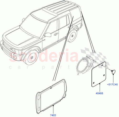 Part Diagram for Land Rover LR006343