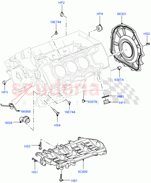 Part Diagram for Land Rover LR062609