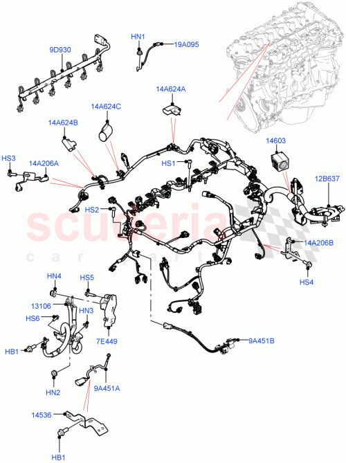 Part Diagram for Land Rover LR149234