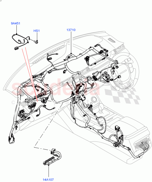 Part Diagram for Land Rover LR143640
