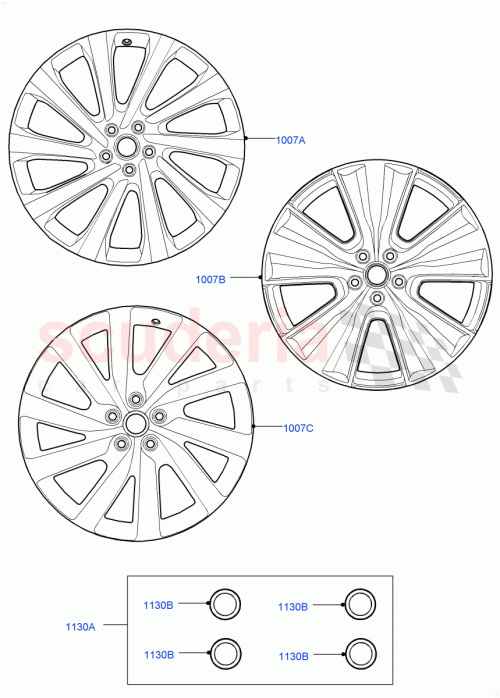 Part Diagram for Land Rover LR155108