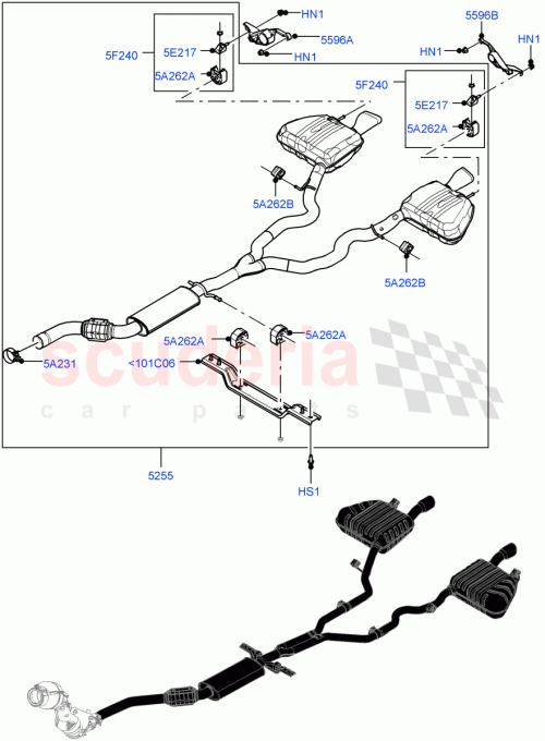 Part Diagram for Land Rover LR155858