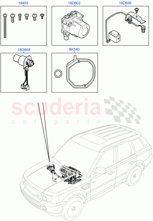 Part Diagram for Land Rover LR010329