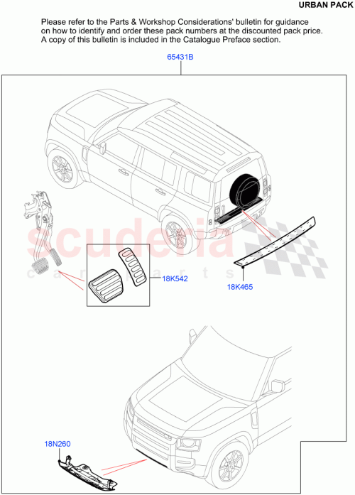 Part Diagram for Land Rover VPLE110URB01