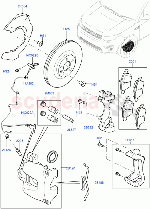 Part Diagram for Land Rover LR131782