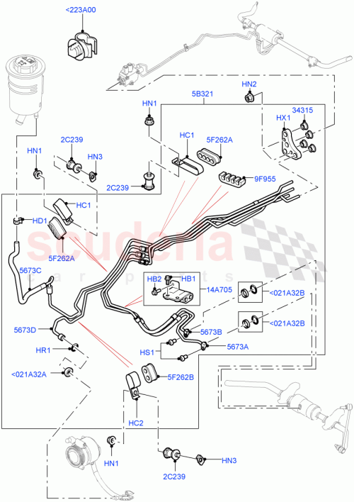 Part Diagram for Land Rover RQB500403