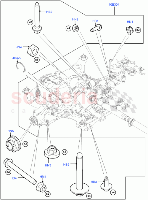 Part Diagram for Land Rover QYG500090