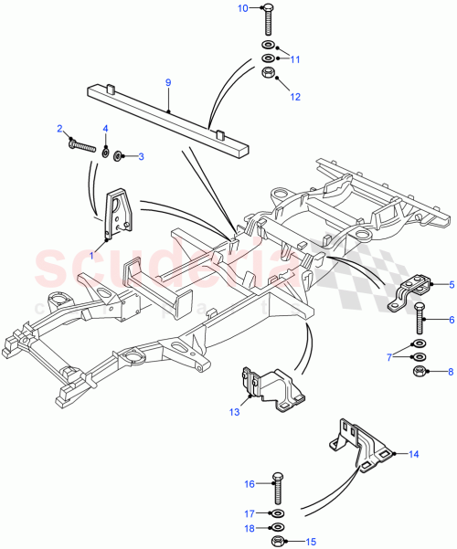 Part Diagram for Land Rover RRC6287