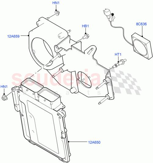 Part Diagram for Land Rover LR051212