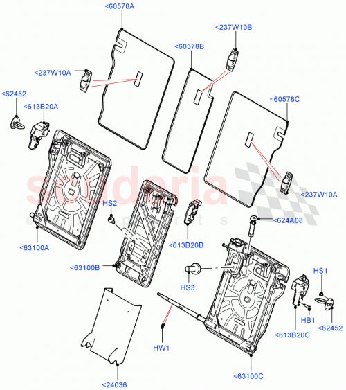Part Diagram for Land Rover LR142465