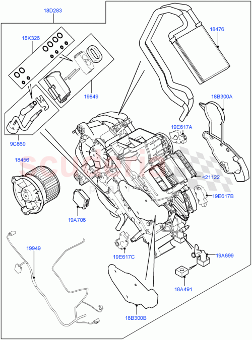 Part Diagram for Land Rover LR082189