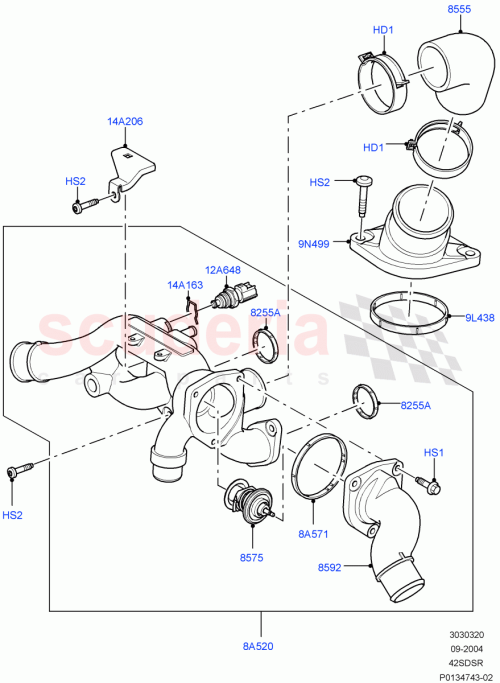Part Diagram for Land Rover 4653275