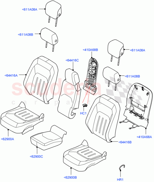 Part Diagram for Land Rover LR163490