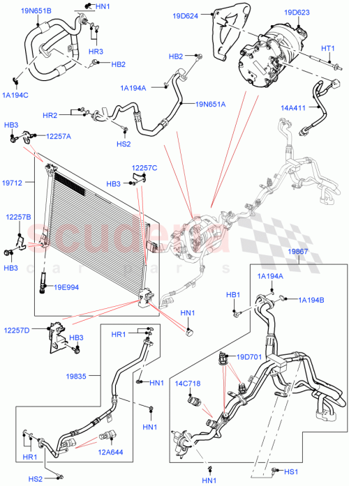 Part Diagram for Land Rover LR141796