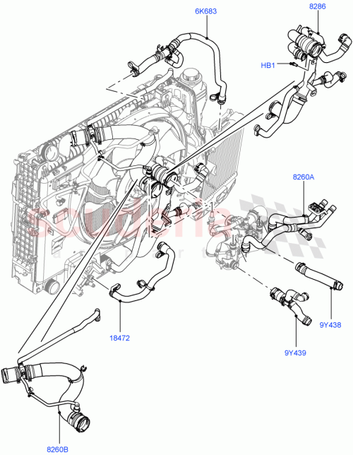 Part Diagram for Land Rover LR022662
