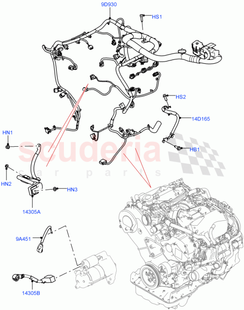 Part Diagram for Land Rover LR092714