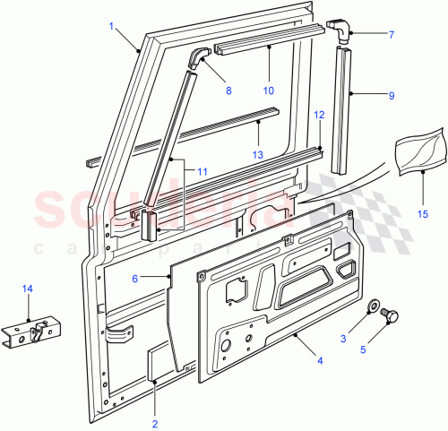 Part Diagram for Land Rover MUC1651