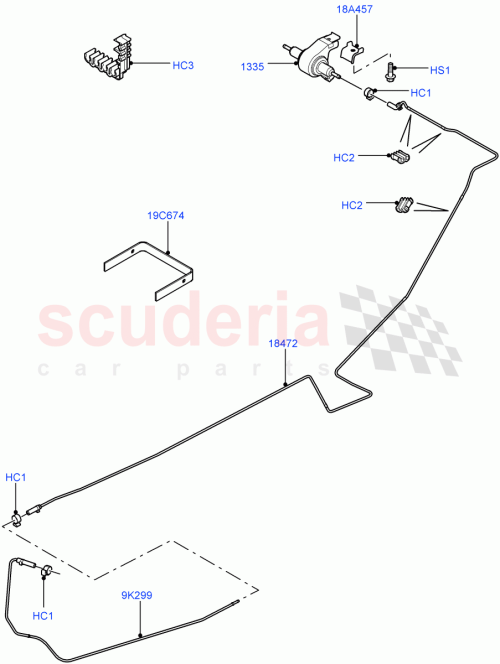 Part Diagram for Land Rover JOC500020
