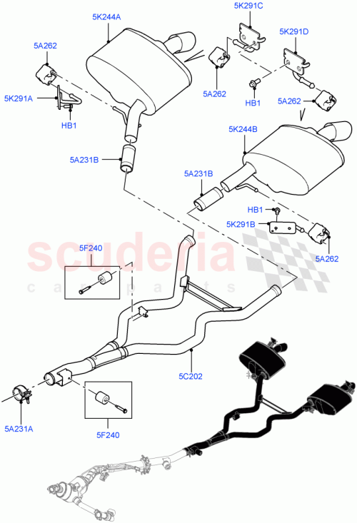 Part Diagram for Land Rover LR077730