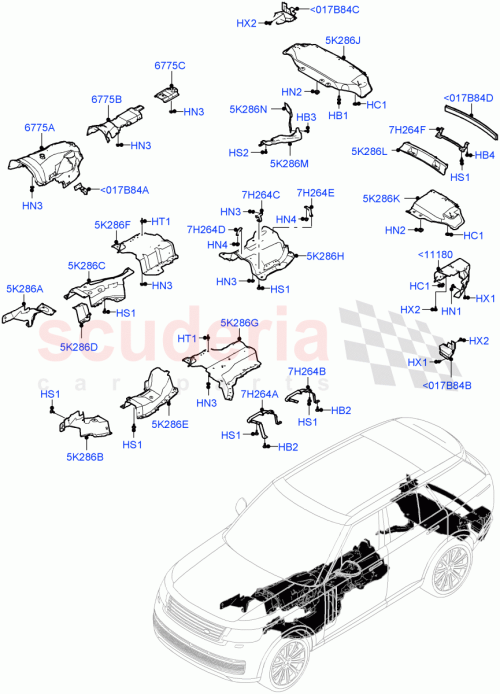 Part Diagram for Land Rover LR153824