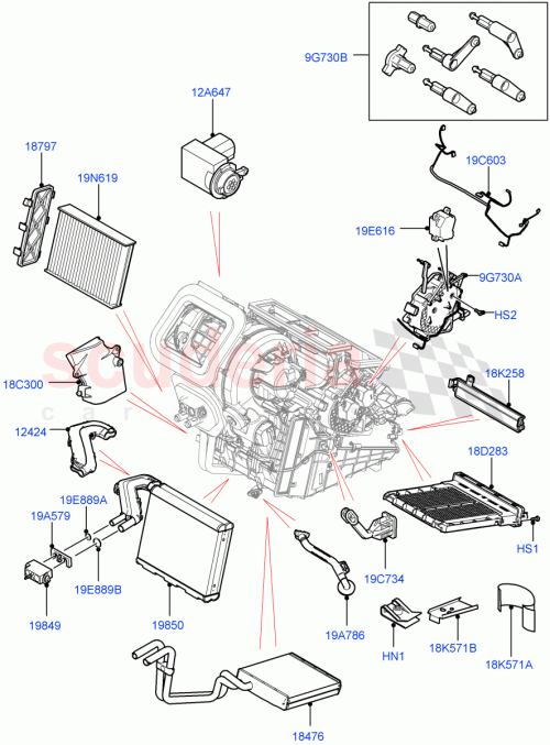 Part Diagram for Land Rover LR134561