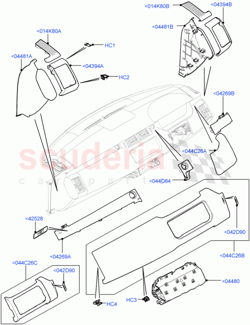 Part Diagram for Land Rover LR104377