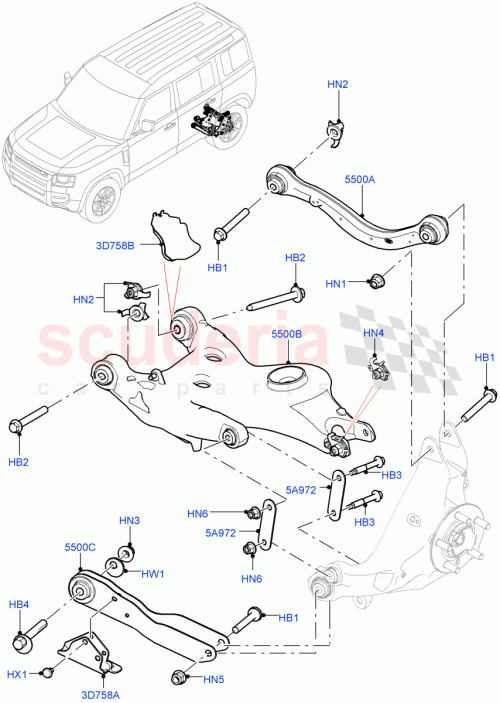 Part Diagram for Land Rover LR133675