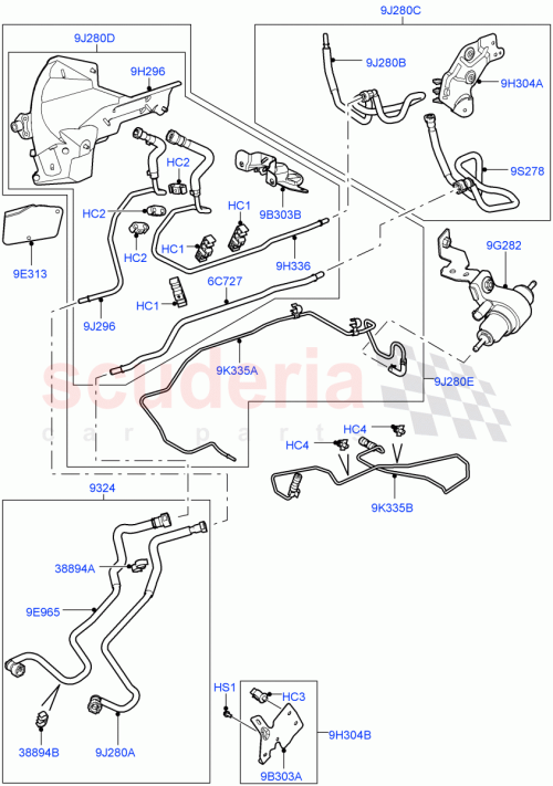 Part Diagram for Land Rover WJU000265