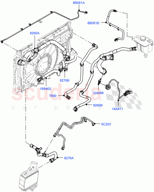 Part Diagram for Land Rover LR115230