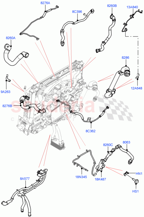 Part Diagram for Land Rover LR157878