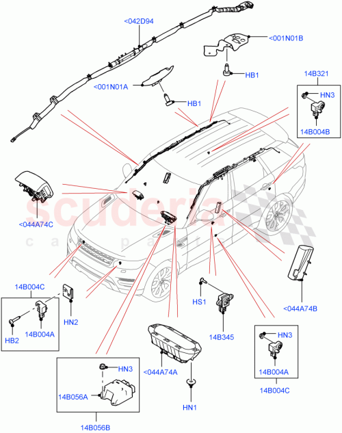 Part Diagram for Land Rover LR058821