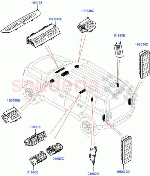 Part Diagram for Land Rover LR164736