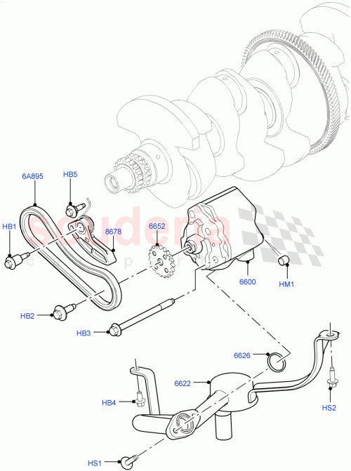 Part Diagram for Land Rover LR068830