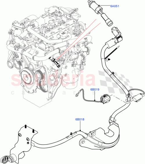 Part Diagram for Land Rover LR092137
