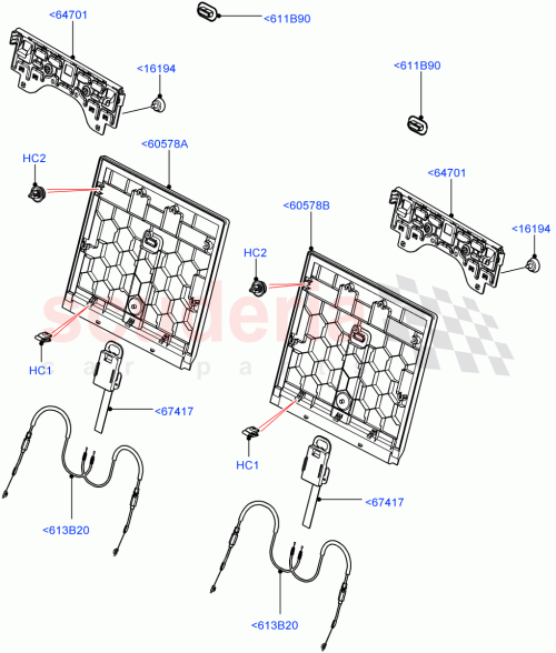 Part Diagram for Land Rover LR085509